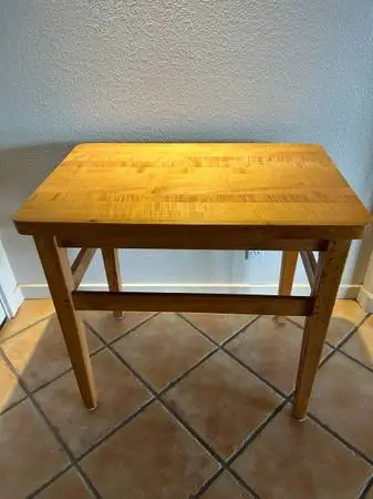Butcher Block Table for Kitchen 32 x 21 and 29.5 tall