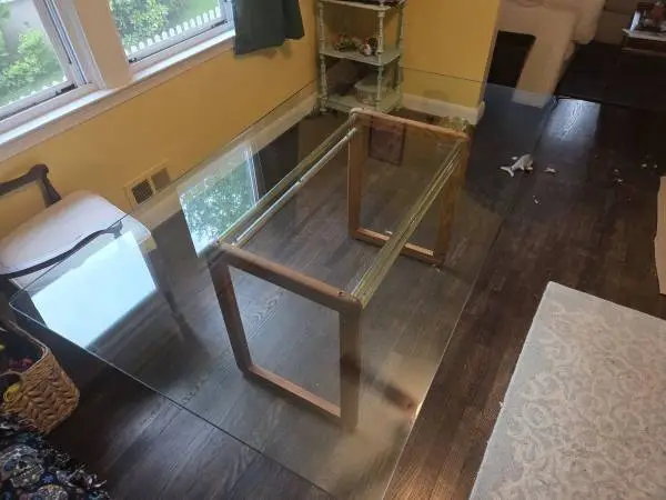 Glass-Top Dinner Table [1970s]