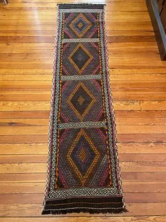 Afghan Wool Oriental Rug Runner