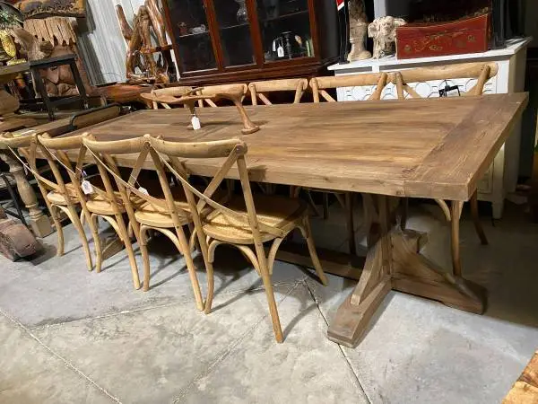 Selection of  Dining Chairs NEW Hand Craft Iron/Wood Buy 1 or 100