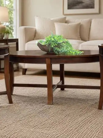 Coffee table and matching round tables