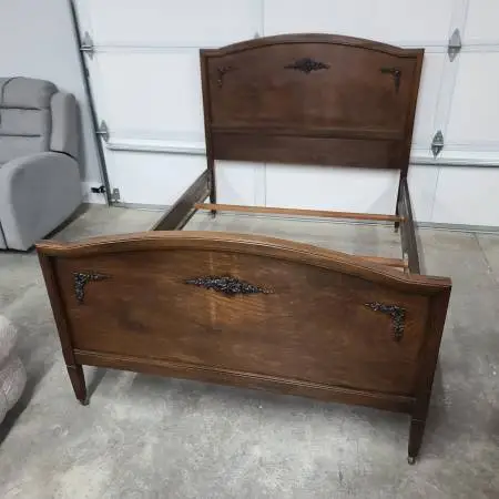 Solid Wood Full Vintage Bed Frame