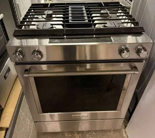 KitchenAid 30 Slide-In Gas Range – Stainless Steel