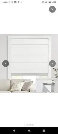 Cordless Roman shades