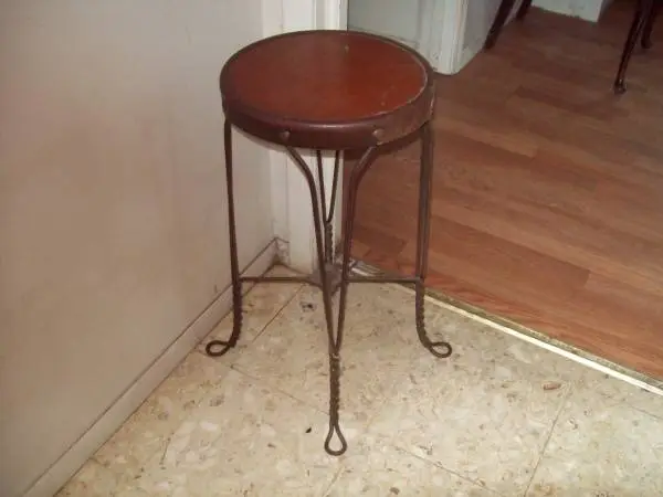 Twisted Wire Soda Parlor Stool-Very Sturdy-All Metal