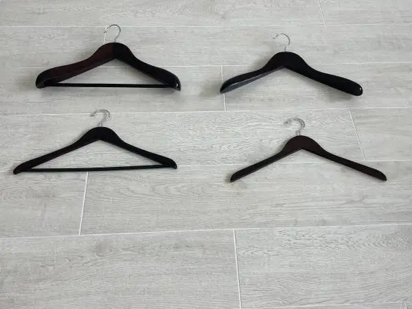 Wood coat hangers