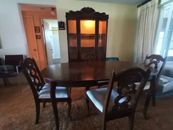 Dining Table with One Chair