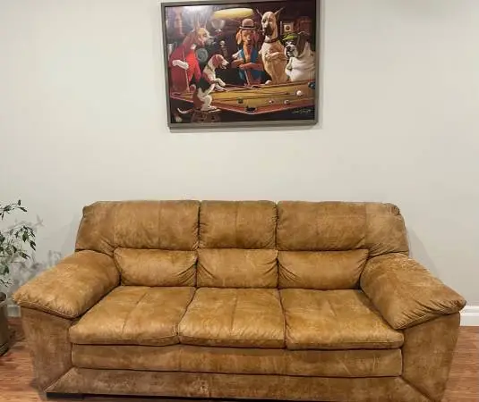 Italian two piece couch aet