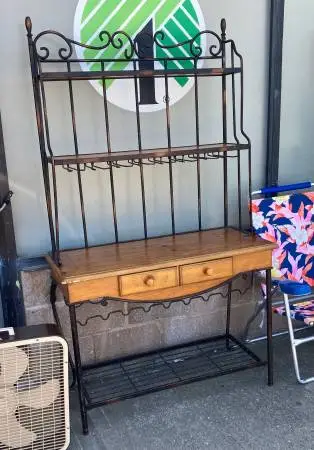 Wrought iron Bakers Rack