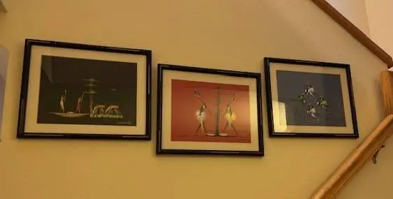 Set of 3 Tribal Folk  Art Prints