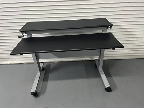 Heavy Duty Two Tier Steel Standing Desk