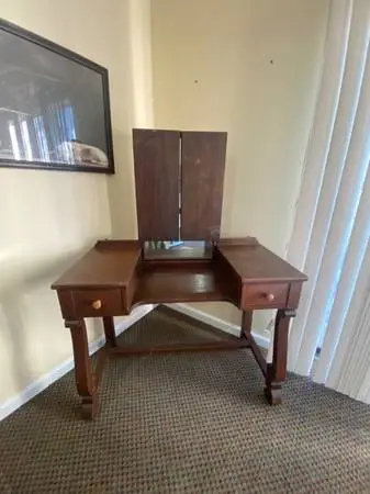 Awesome Vintage Vanity - Solid Wood Antique