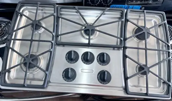 Kitchenaid KGCS166GSS 5 Burner  Gas Cooktop ,, Stainless Steel 36 Inch