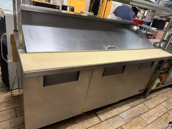 Stainless Steel 3-Door Refrigerated Prep Table