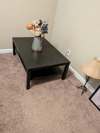 Large coffee table with shelf