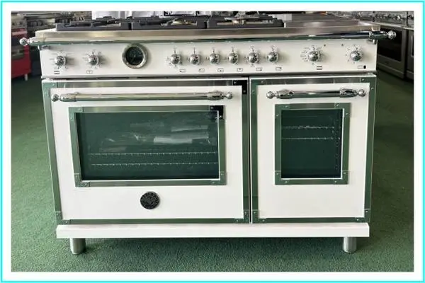 Bertazzoni Heritage 48 Free Standing Dual Fuel Range Ivory Gloss
