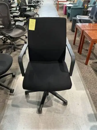 Office/ Conference Chair by Keilhauer Vanilla in Black Fabric Finish