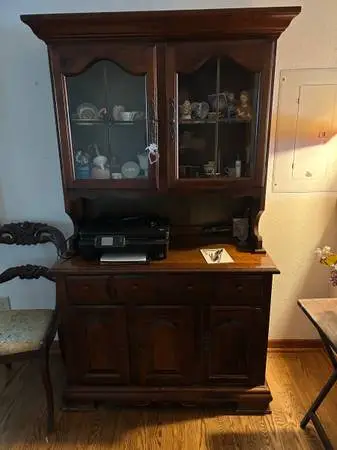 I have dressers file cabinets bed with box spring and a hutch for sal