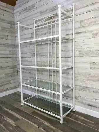 Wrought Iron & Glass Shelves *delivery available*