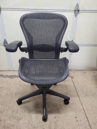 Herman Miller Aeron Size B Computer Desk Ergonomic Task Office Chair, Lumbar Pad