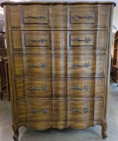 Chest of Drawers / Wooden Tallboy, Highboy Dresser