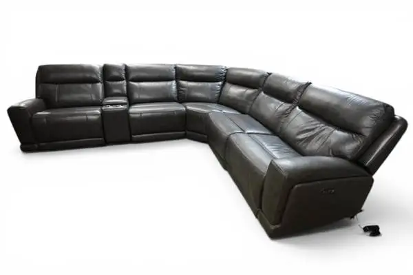 Gilman Creek Lauretta Leather Power Reclining Sectional Sofa Couch