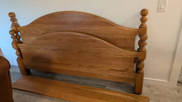 Solid Oak King size bed frame