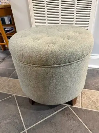 Storage Ottoman (Brown/Light Brown) — In  EXCELLENT condition!  Purchased and