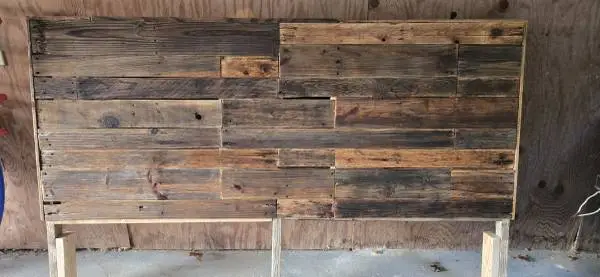 Rustic Handmade Pallet Headboard-King