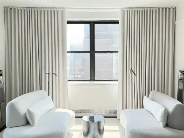 Pair Shade Store Ripple Fold Velvet Drapes One Year Old With Track