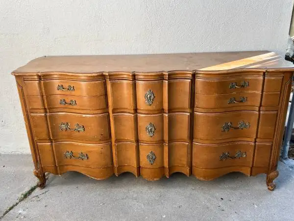 Vintage French Provincial Triple Dresser – Solid Wood – $250 OBO