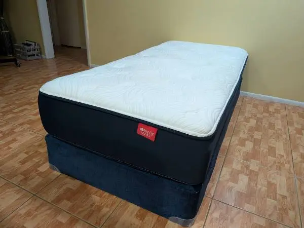 Big Fig Hybrid Twin XL Mattress 12.5” + Blue Velvet Foundation Box Spring. Fre