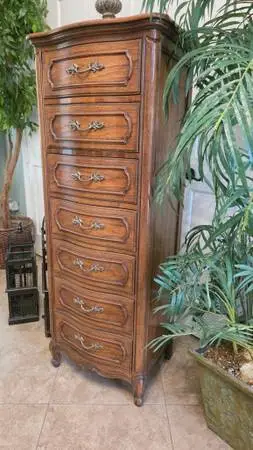 ►Lingerie Chest Vintage Thomasville Tall 7-Drawer French Provincial