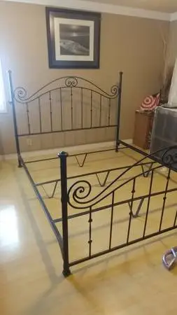 Spanish Iron style CA KING size bed