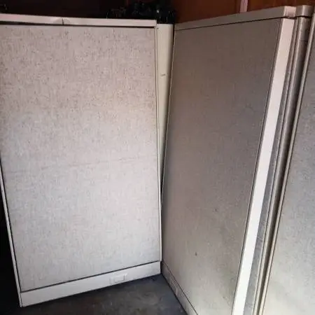 Steelcase Cubicle Partitions-Wall Panels,65H,Beige-Putty,Room Dividers