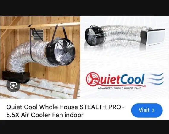 QuietCool Stealth Pro 5.5 Whole House Fan – BRAND NEW + PRO INSTALLATION