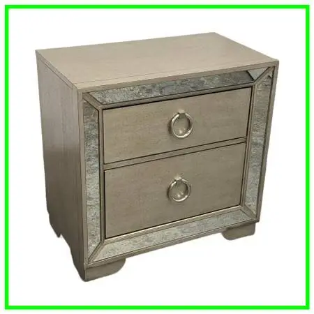Z Gallerie Farrah Two Drawer Nightstand