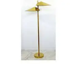 Rare Curtis Jere Mid Century Modern Brass Lily Pad Petal Floor Lamp