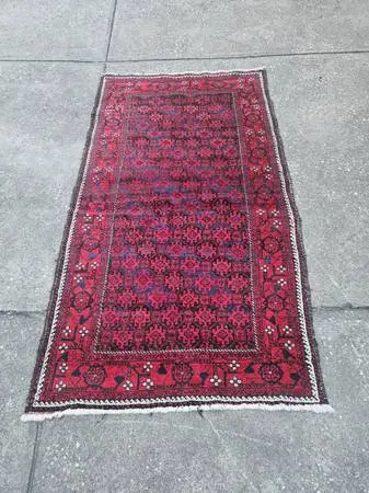 Beautiful 3.5 x 6.5 handknotted wool rug