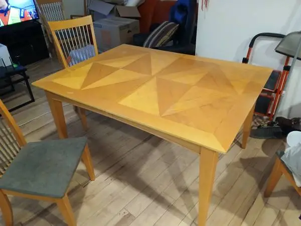 Oak dining table