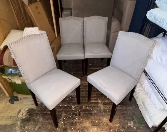 (4) Elegantly Decorative Dining Chairs