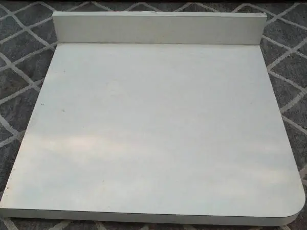 COUNTER TOP Wood White Formica Cabinet Top Part Kitchen Bathroom