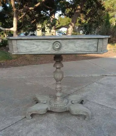 William Yeoward Yarne Grey Oak End Table by Jonathan Charles