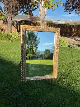 Large Gold Mirror