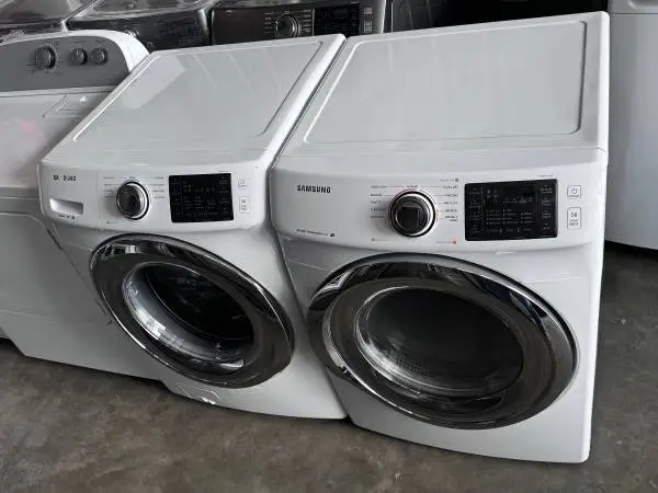 front load Samsung washer and dryer electric high efficiency wor