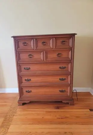 Tallboy Dresser, Vintage Lazy Boy, Solid wood,