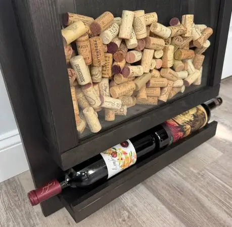 Custom Wine Cork Catcher and Bottle Display