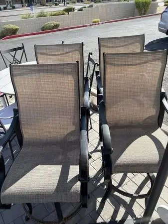 Mallin Volare Sling Barstools- Set of 4- AS IS