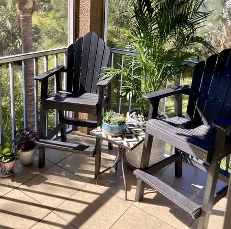 Set of 4 US Made Malibu Outdoor Living Yarmouth Bar Chairs HDPE