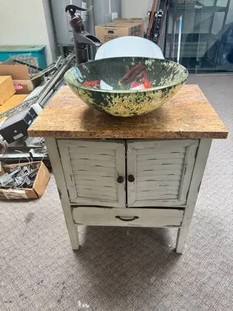 Vanity with sink/faucet